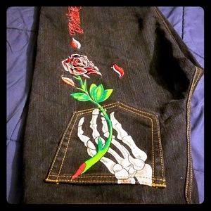 Christian Audigier Embroidered jeans Limted Ed.